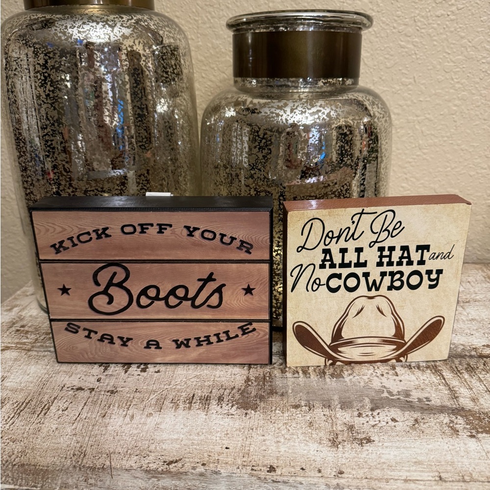Rustic Western Decor Signs